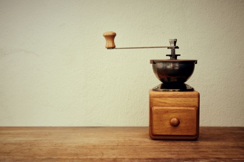 Vintage Manual Coffee Grinder Wooden Stainless Steel Portable Hand Crank  Bean Mill Pro Adjustable Handle Coffee Bean Grinder