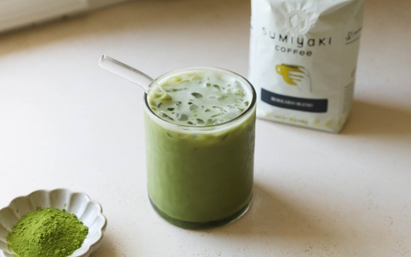 Iced Dirty Matcha Latte (Sumiyaki Recipe)