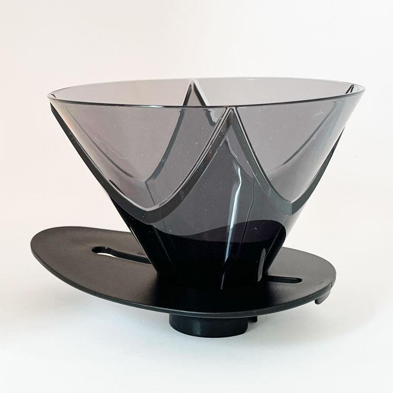Buy Hario V60 "Mugen" Plastic Coffee Dripper, Size 02, Clear Black