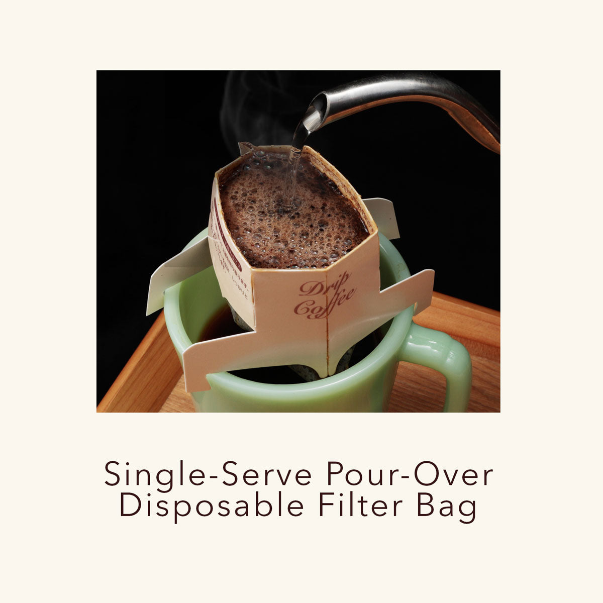 Single-Serve Pour-Over Japanese Coffee - Disposable Filter Bag