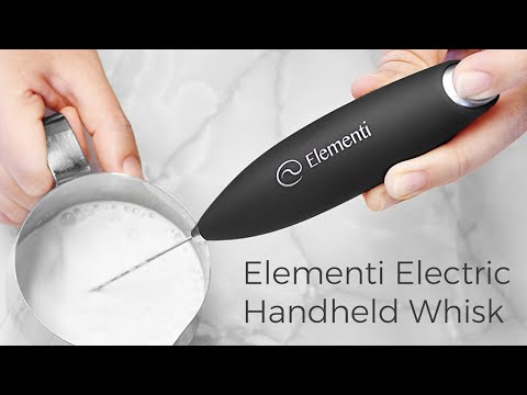 Elementi Electric Coffee Whisk - Handheld Milk Frother
